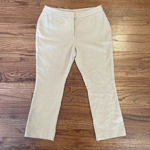 Ann Mashburn 100% Baby Camelhair Soft Crop Ankle Dress Pants In Tan Size 8